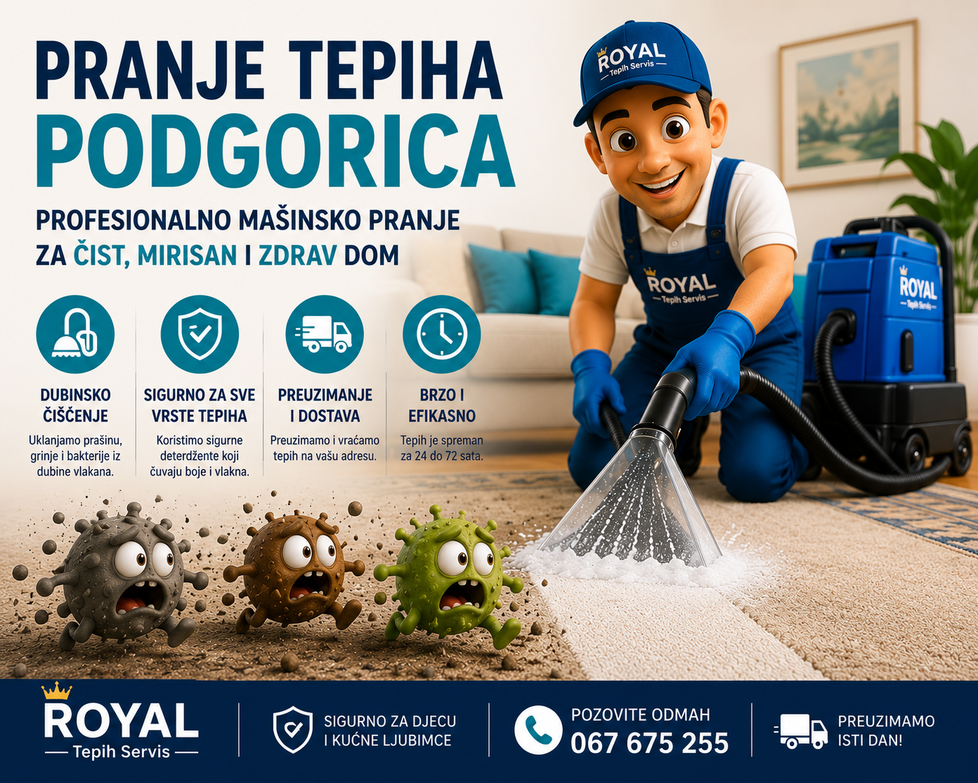 Pranje tepiha Podgorica | Kako izabrati pravi tepih servis